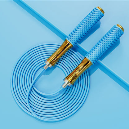 Corde à Sauter en Aluminium or pour Cardio Fitness et Relaxation Musculaire Unisexe